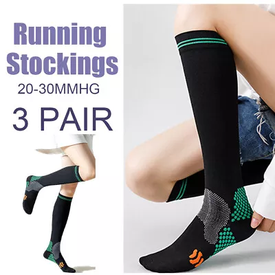 3 Pairs Knee High Socks For Youth Boys Girls Soccer Socks Football Sport US SELL • $19.98