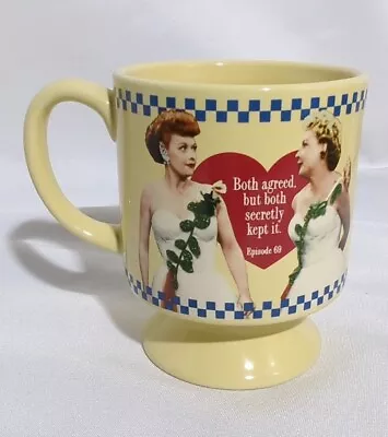  I Love Lucy  FASHION QUEENS Yellow Pedestal Coffee Cup • $5