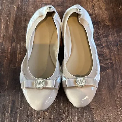 Michael Kors Leather Ballet Rover Flats Womens 7m Tan  • $15