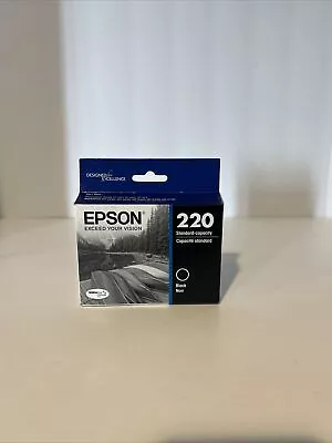 Epson 220 (T220120-S) Durabrite Ultra Black Ink Cartridge • $10.99