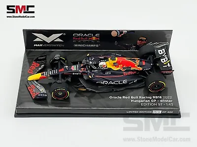 Red Bull F1 RB18 #1 Max Verstappen Hungary 2022 World Champion 1:43 MINICHAMPS • $149