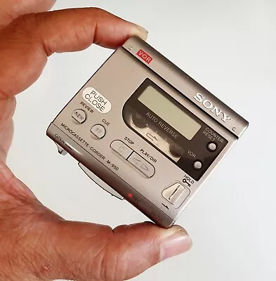 SONY M-950 Micro Cassette Recorder Dictaphone World Smallest Auto.R Collectable  • £139