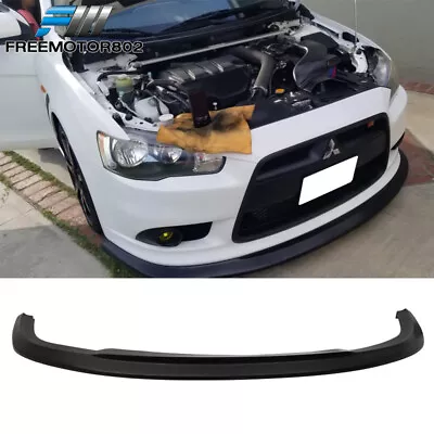 Fits 09-15 Mitsubishi 9Gen Lancer Ralliart Models PU STI Style Front Bumper Lip • $77.99