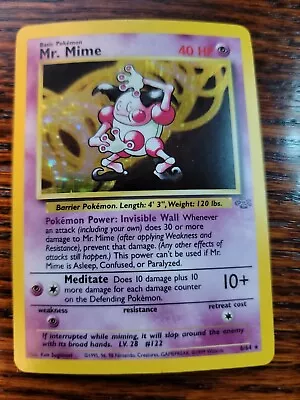 1 X MP Mr. Mime - 6/64 - Holo Rare ~ Jungle - Unlimited WOTC • $13.99