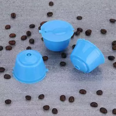 3Pcs Reusable Coffee Capsule Filter Cup Refillable Caps For Nescafe Dolce Gusto • $7.08