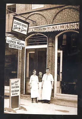 Real Photo Cardington Ohio Isaly Store Restaurant Bus Depot Postcard Copy • $11.99