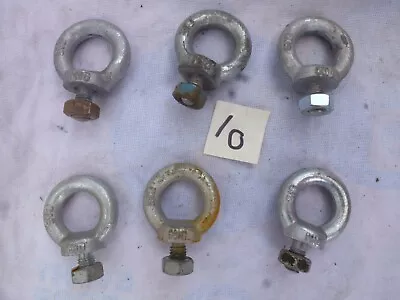 Six Lifting Eye O-Ring Bolts M10   C15   Lot 10 • £10