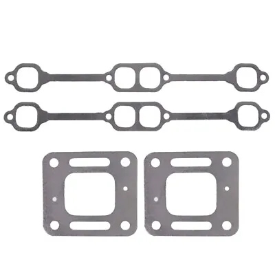 Exhaust Manifold Gasket For Mercruiser 5.0 5.7 350 Mag Riser Block V8 Elbow Kit • $11.94