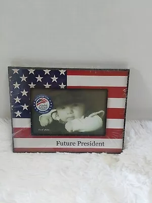 P. Graham Dunn Red White & Blue Flag Picture Frame W/ Future President  BNWT! • $12.90