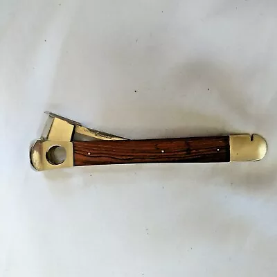 Vintage Cigar Cutter/Punch W/ Box Opener And Wooden Handle - Solingen • $90.25