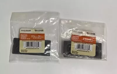 (Lot Of 2)  S837-385 Gatehouse 1 3/8  X 3 1/4  Oil-Rubbed Bronze Flush PullS New • $9