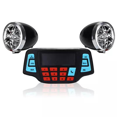 Bluetooth Waterproof USB Motorcycle Audio FM Radio System Stereo MP3 Speaker 12V • $36.95