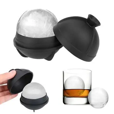 6cm Silicone Whiskey Ice Cube Ball Makers Mold Sphere Party Bar Trays Makers DIY • £5.10