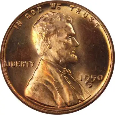 1950 D Lincoln Wheat Cent BU Uncirculated Mint State Bronze Penny 1c Coin • $5.99