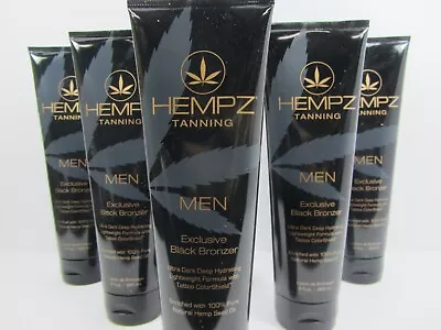 6 Pack Hempz For Men Exclusive Black Bronzer Tanning Lotion • $79.95