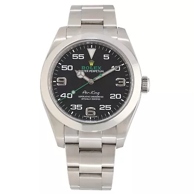 Rolex Air King 116900 Steel Watch 40mm Case Black Dial With 18cm Strap • £5845.50