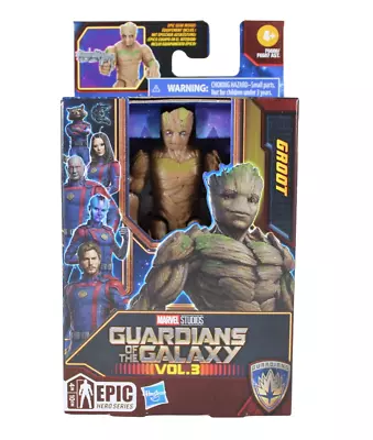 Hasbro Guardians Of The Galaxy Vol 3 Epic Hero Series Groot 4  Figure • $13.99