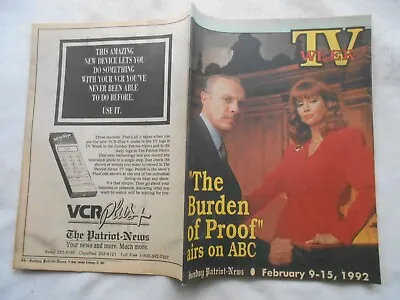 Tv Week-february 9-15 1992 Victoria Principal • $15