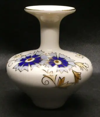 Vintage Zsolnay Hungary Hand Painted Small Vase • $39