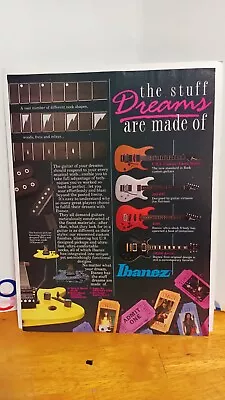 Ibanez Rg S Series Guitars Original 1989 Guitar Print Ad 11 X 8.5  B4 • $8.95