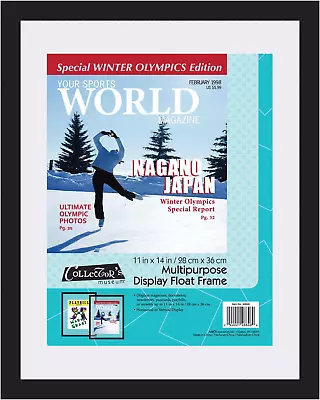 Magazine Float Frame Display Art Documents Newsletters Sports Illustrated 11x14  • $32.72