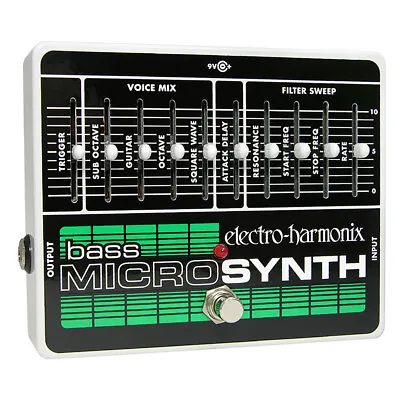 Electro-Harmonix Bass MicroSynth Guitar Effects Micro Synth Synthesizer Pedal • $324.80