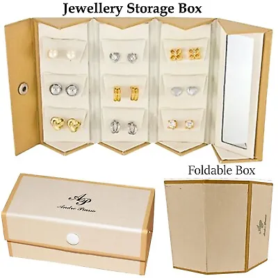 Jewellery Storage Case 9 Pairs Show Case Display Holder Earrings Gift Box • £4.99