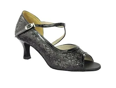 £22 • Buy Black 'Gabby' Latin Dance Shoe 2.5  Heel Uk Size 3.5 *Salsa*Ceroc*Ballroom*