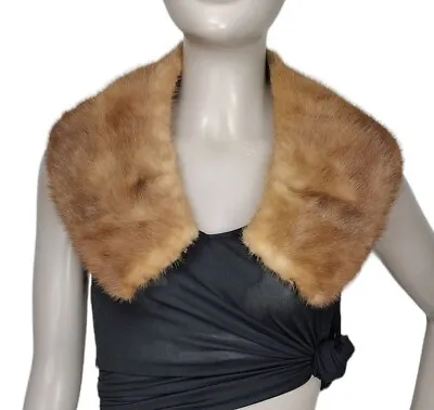 Genuine Mink Fur Wrap Stole Pelt Collar Vintage 1950's  • $71.25