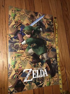 The Legend Of Zelda Poster 35th Anniversary Gamestop Exclusive 2021 17 X 11 New • $29.99