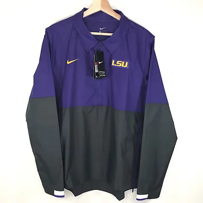 Nike OnField LSU Tigers Football Coach Windbreaker Jacket Men’s Large L • $39.99