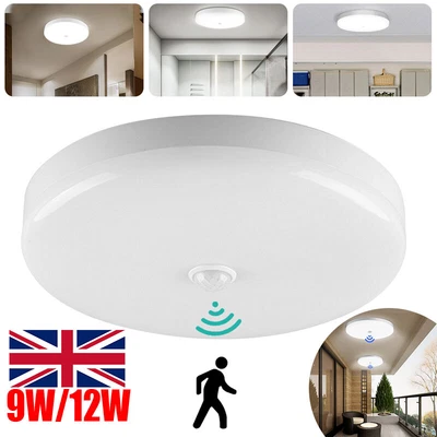 £7.39 • Buy Modern LED Ceiling Light PIR Motion Sensor Light Bathroom Kitchen Hallway Lamps