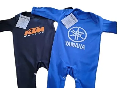 Motocross Baby Dirtbike Baby Grow Sleepsuit Onzie (KTM/GASGAS/YAMAHA/HONDA/TM) • £23.99