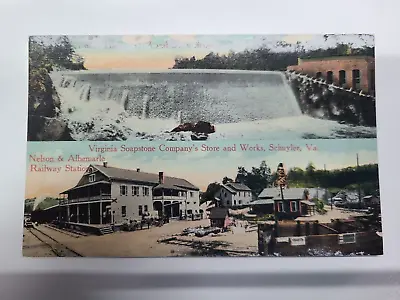 $58.65 • Buy Rare Schuyler Va W. E. Burgess Virginia Soapstone Company's Store Dam Postcard