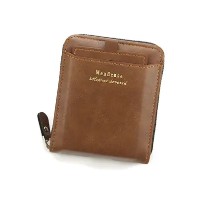 Mens RFID Blocking Leather Wallet Zipper Purse Waterproof Credit Card ID Holder • $9.99