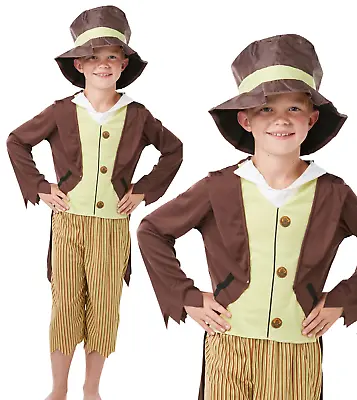 Victorian Pickpocket Costume Boys Oliver Twist Book Day Fancy Dress Kids • £8.49