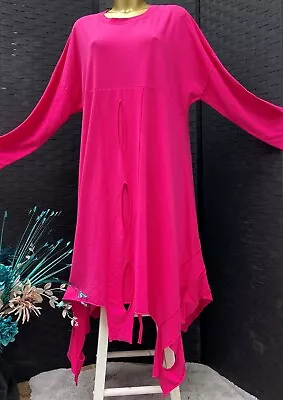 Kit And Kaboodal Cotton  Slouch Fuchsia Pink Dress One  Size • £15