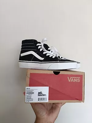Vans - Skate Sk8 Hi Shoes Black/White Unisex • $80