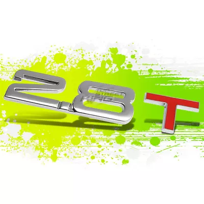 $6.50 • Buy Metal 3d Plate Emblem Decal Logo Trim Symbol Polish Chrome 2.8t 2.8 T Fender Car
