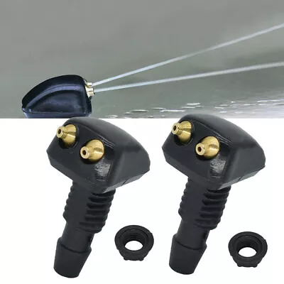 Adjustable Accessories Dual Holes Windshield Washer Nozzle Wiper Water Spray Jet • $5.46