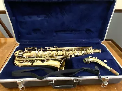 Vintage Conn N-Series Alto Saxophone 1970 Or 1980s Gold Tone In Case • $150