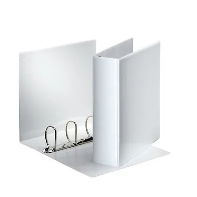  A4 White Presentation Ring Binder/folders 4 Rings 65mm Spine Pk 10 Quality • £48.99