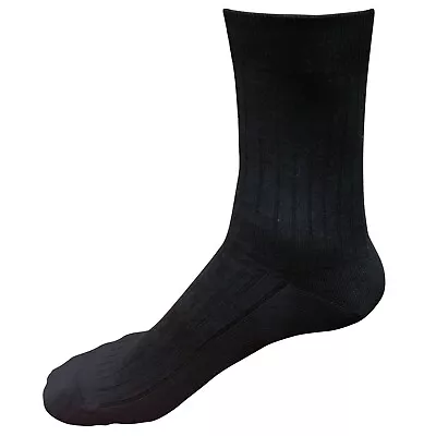 Lot 1-12 98% Cotton Mens Comfortable Casual Crew Dress Socks Mid Calf Size 9-11 • $9.99