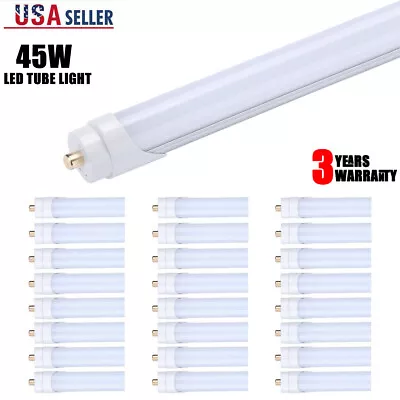 45W 8FT LED Tube Light Bulbs FA8 T8 T12 Single Pin LED Shop Light Fixture 5000K  • $58.63