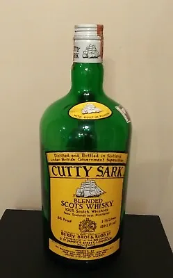 Cutty Sark Scotch Whiskey Bottle - 1.75 Litres - With Built-in Pourer - Vintage • $35