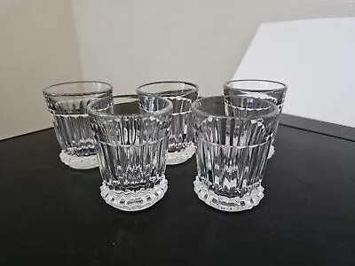 Heisey Ridgeleigh #1469 Bar Shot Glass 2-ounce (Set Of 5) Vintage 1930-40's. • $29.99