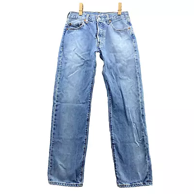 Vintage Levis 501 XX Jeans 28x29.5* Blue Straight Button Fly Made USA Pants Mens • $55.88