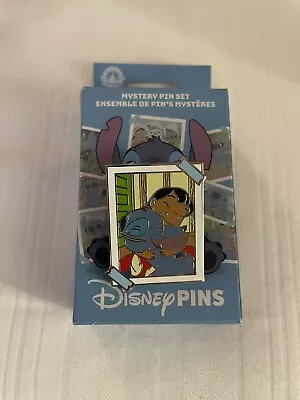 NEW Walt Disney Parks Stitch Photograph Mystery Pin Box - Stitch & Lilo Hugging • $18.95