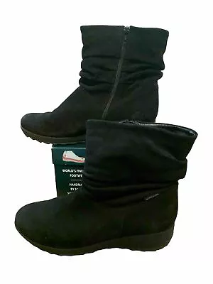 Mephisto Ankle Boot Womens 8.5 Black Leather Zip Sarina Shock Absorbing Air Jet • $42.31