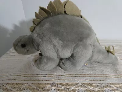 Dakin Stegosaurus Dinosaur Dino Plush Gray 10  Stuffed Animal Vintage 1980 Korea • $9.99